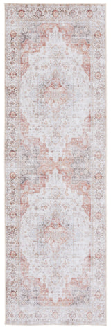 Safavieh Machine Washable Tucson Tsn105F Light Grey/Rust Rug - Safavieh - tsn105f - 26