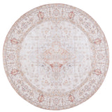 Safavieh Machine Washable Tucson Tsn105F Light Grey/Rust Rug - Safavieh - tsn105f - 4r