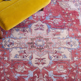 Safavieh Machine Washable Tucson Tsn106Q Red/Beige Rug - Safavieh - tsn106q - 4r