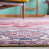 Safavieh Machine Washable Tucson Tsn106Q Red/Beige Rug - Safavieh - tsn106q - 4r