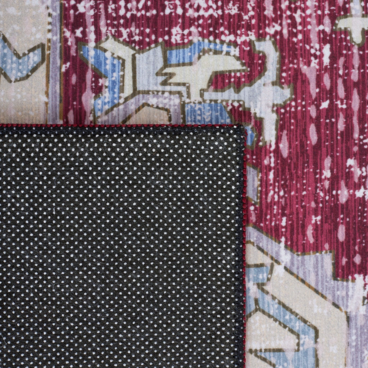 Safavieh Machine Washable Tucson Tsn106S Burgundy/Beige Rug - Safavieh - tsn106s - 6r