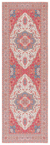 Safavieh Machine Washable Tucson Tsn107Q Red/Beige Rug - Safavieh - tsn107q - 28