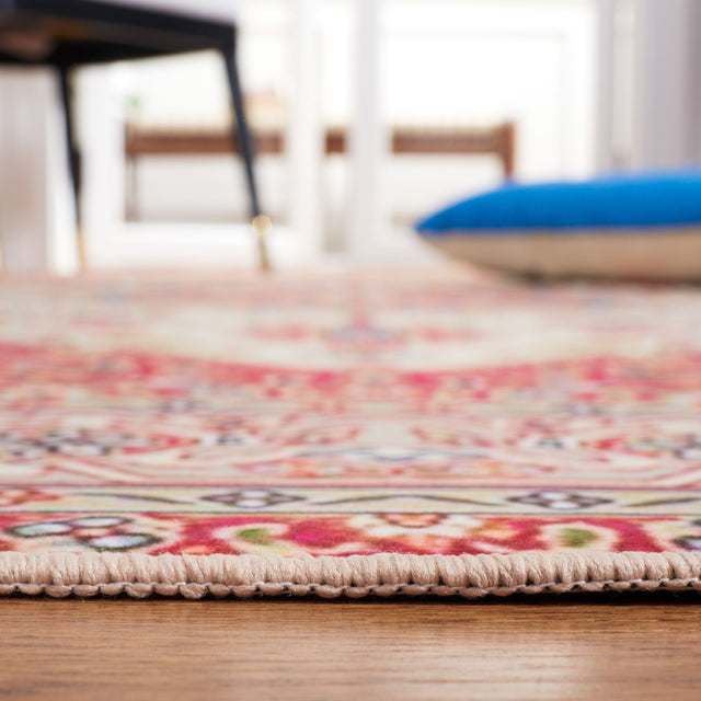 Safavieh Machine Washable Tucson Tsn107Q Red/Beige Rug - Safavieh - tsn107q - 6r