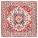 Safavieh Machine Washable Tucson Tsn107Q Red/Beige Rug - Safavieh - tsn107q - 6sq