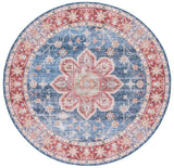 Safavieh Machine Washable Tucson Tsn110M Blue/Rust Rug - Safavieh - tsn110m - 4r