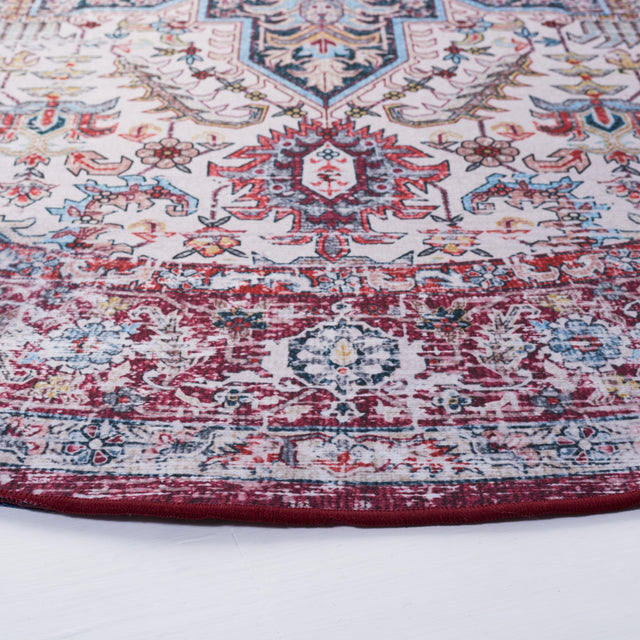 Safavieh Machine Washable Tucson Tsn113A Ivory/Red Rug - Safavieh - tsn113a - 3