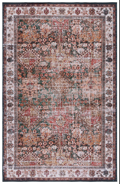 Safavieh Machine Washable Tucson Tsn114A Ivory/Green Rug - Safavieh - tsn114a - 3