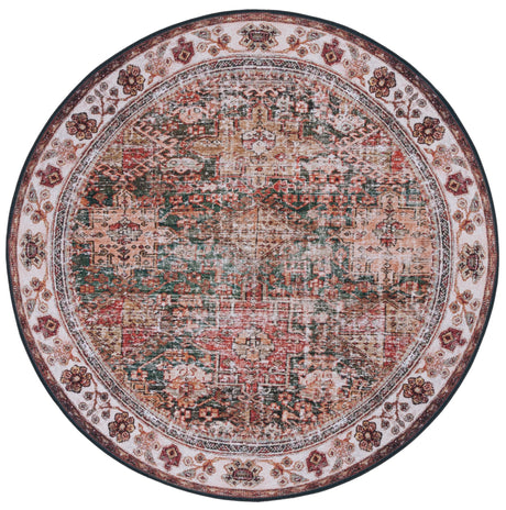 Safavieh Machine Washable Tucson Tsn114A Ivory/Green Rug - Safavieh - tsn114a - 6r