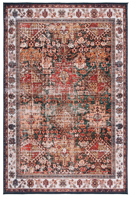 Safavieh Machine Washable Tucson Tsn114A Ivory/Green Rug - Safavieh - tsn114a - 6r