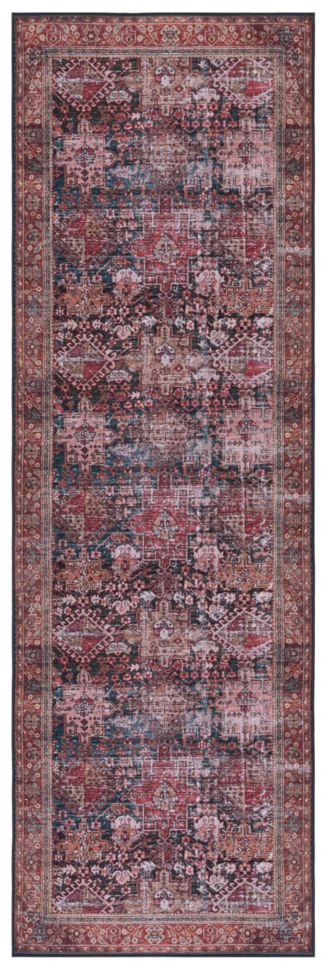 Safavieh Machine Washable Tucson Tsn114P Rust/Green Rug - Safavieh - tsn114p - 28