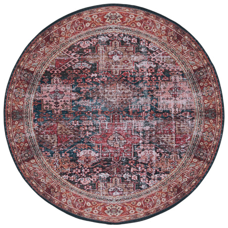 Safavieh Machine Washable Tucson Tsn114P Rust/Green Rug - Safavieh - tsn114p - 6r