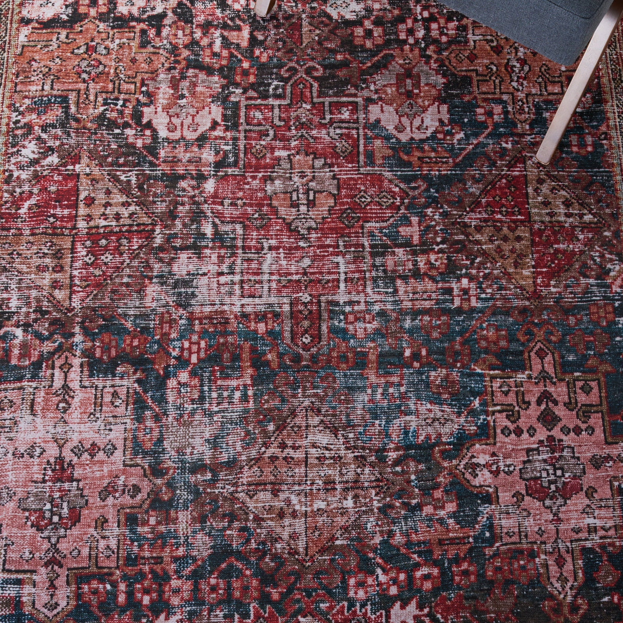 Safavieh Machine Washable Tucson Tsn114P Rust/Green Rug - Safavieh - tsn114p - 6r