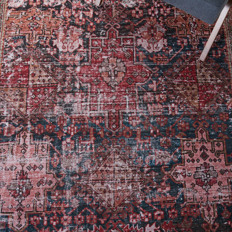 Safavieh Machine Washable Tucson Tsn114P Rust/Green Rug - Safavieh - tsn114p - 6r