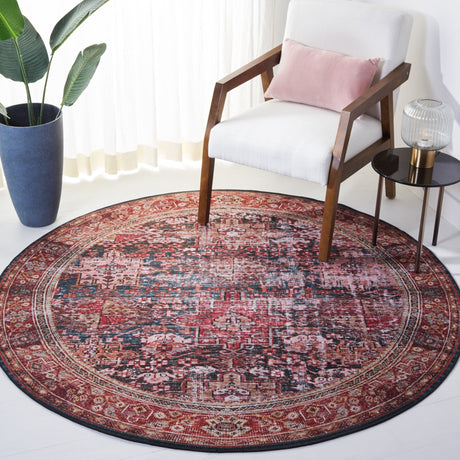 Safavieh Machine Washable Tucson Tsn114P Rust/Green Rug - Safavieh - tsn114p - 6r