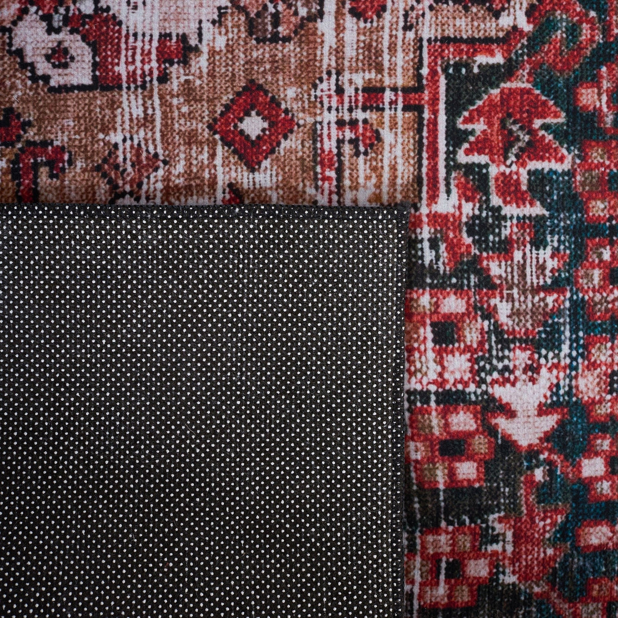 Safavieh Machine Washable Tucson Tsn114P Rust/Green Rug - Safavieh - tsn114p - 6sq