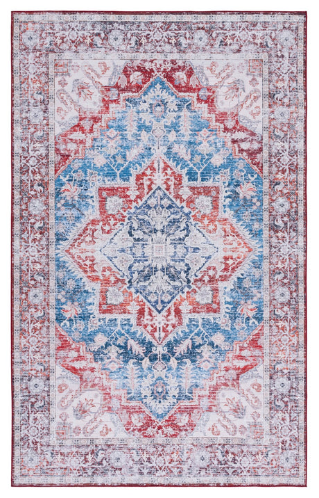 Safavieh Machine Washable Tucson Tsn115M Blue/Red Rug - Safavieh - tsn115m - 3