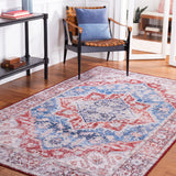 Safavieh Machine Washable Tucson Tsn115M Blue/Red Rug - Safavieh - tsn115m - 3
