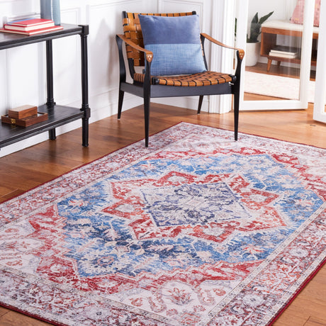 Safavieh Machine Washable Tucson Tsn115M Blue/Red Rug - Safavieh - tsn115m - 3