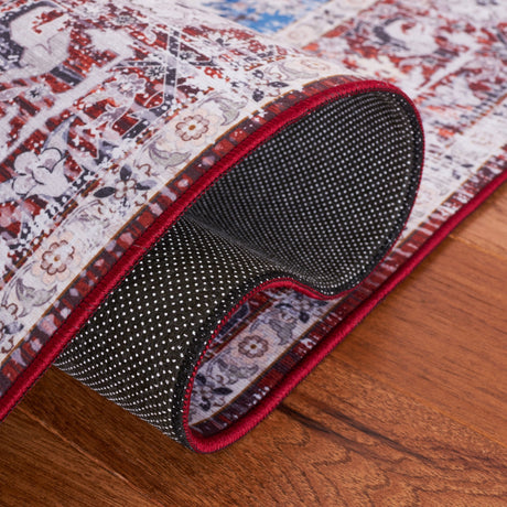 Safavieh Machine Washable Tucson Tsn115M Blue/Red Rug - Safavieh - tsn115m - 6r