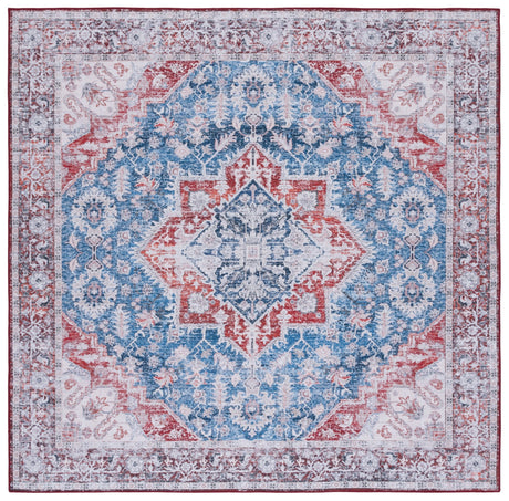 Safavieh Machine Washable Tucson Tsn115M Blue/Red Rug - Safavieh - tsn115m - 6sq