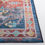 Safavieh Machine Washable Tucson Tsn116M Blue/Rust Rug - Safavieh - tsn116m - 6r