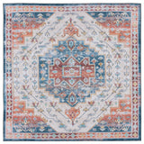 Safavieh Machine Washable Tucson Tsn116M Blue/Rust Rug - Safavieh - tsn116m - 6sq