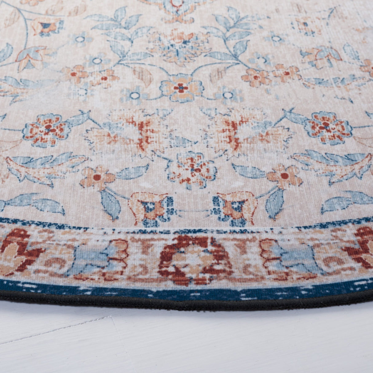Safavieh Machine Washable Tucson Tsn117B Beige/Rust Rug - Safavieh - tsn117b - 3