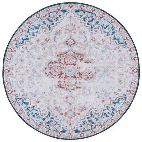 Safavieh Machine Washable Tucson Tsn117B Beige/Rust Rug - Safavieh - tsn117b - 6r