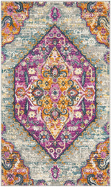 Safavieh Madison 3'-0" x 5'-0" Rug in Light Grey / Fuchsia