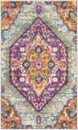 Safavieh Madison 3'-0" x 5'-0" Rug in Light Grey / Fuchsia