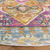 Safavieh Madison 6'-7" x 6'-7" Rug in Light Grey / Fuchsia