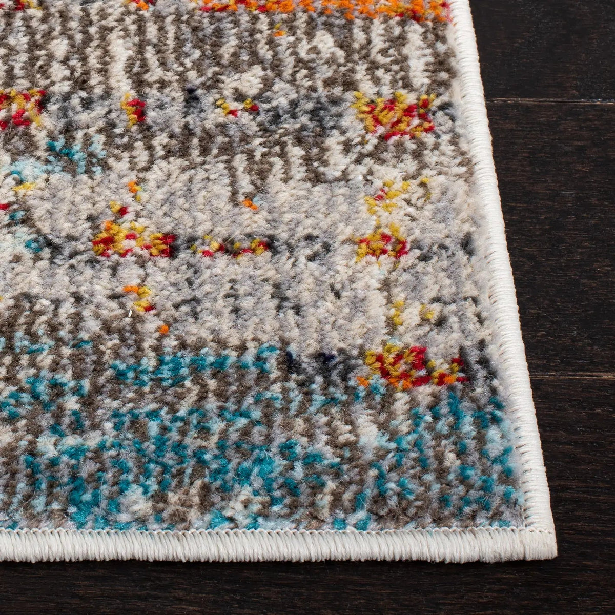 Safavieh Madison 4'-0" x 6'-0" Rug in Grey / Turquoise