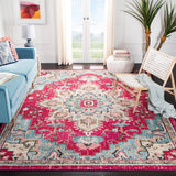 Safavieh Madison 10'-0" x 14'-0" Rug in Fuchsia / Blue