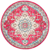 Safavieh Madison 5'-0" x 5'-0" Rug in Fuchsia / Blue