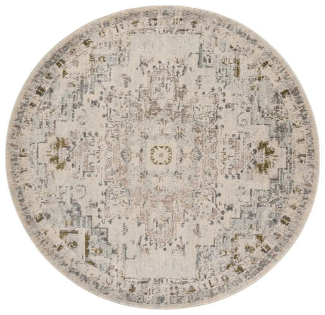 Safavieh Madison 6'-7" x 6'-7" Rug in Ivory / Grey Gold