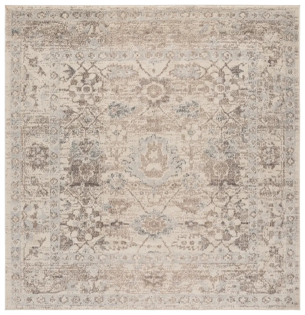 Safavieh Madison 6'-7" x 6'-7" Rug in Ivory / Beige Grey