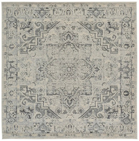 Safavieh Madison 6'-7" x 6'-7" Rug in Ivory / Grey