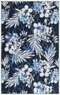 Safavieh Malibu 4'-0" x 6'-0" Rug in Black / Blue