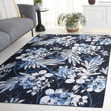 Safavieh Malibu 4'-0" x 6'-0" Rug in Black / Blue