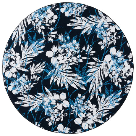 Safavieh Malibu 6'-0" x 6'-0" Rug in Black / Blue