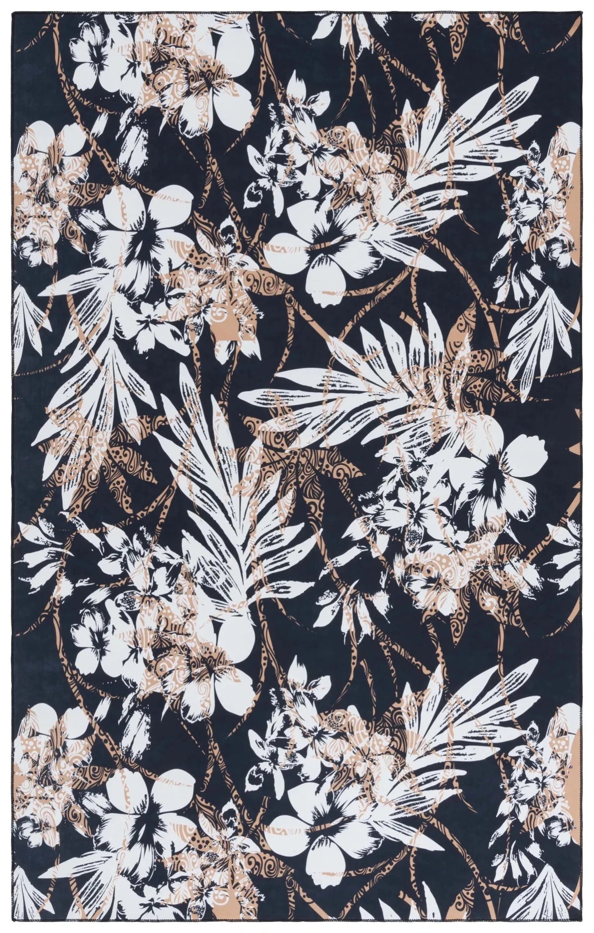 Safavieh Malibu 4'-0" x 6'-0" Rug in Black / Brown