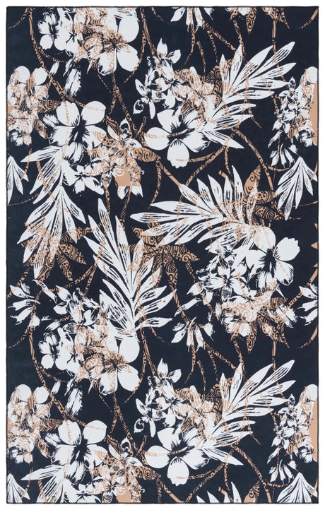 Safavieh Malibu 4'-0" x 6'-0" Rug in Black / Brown