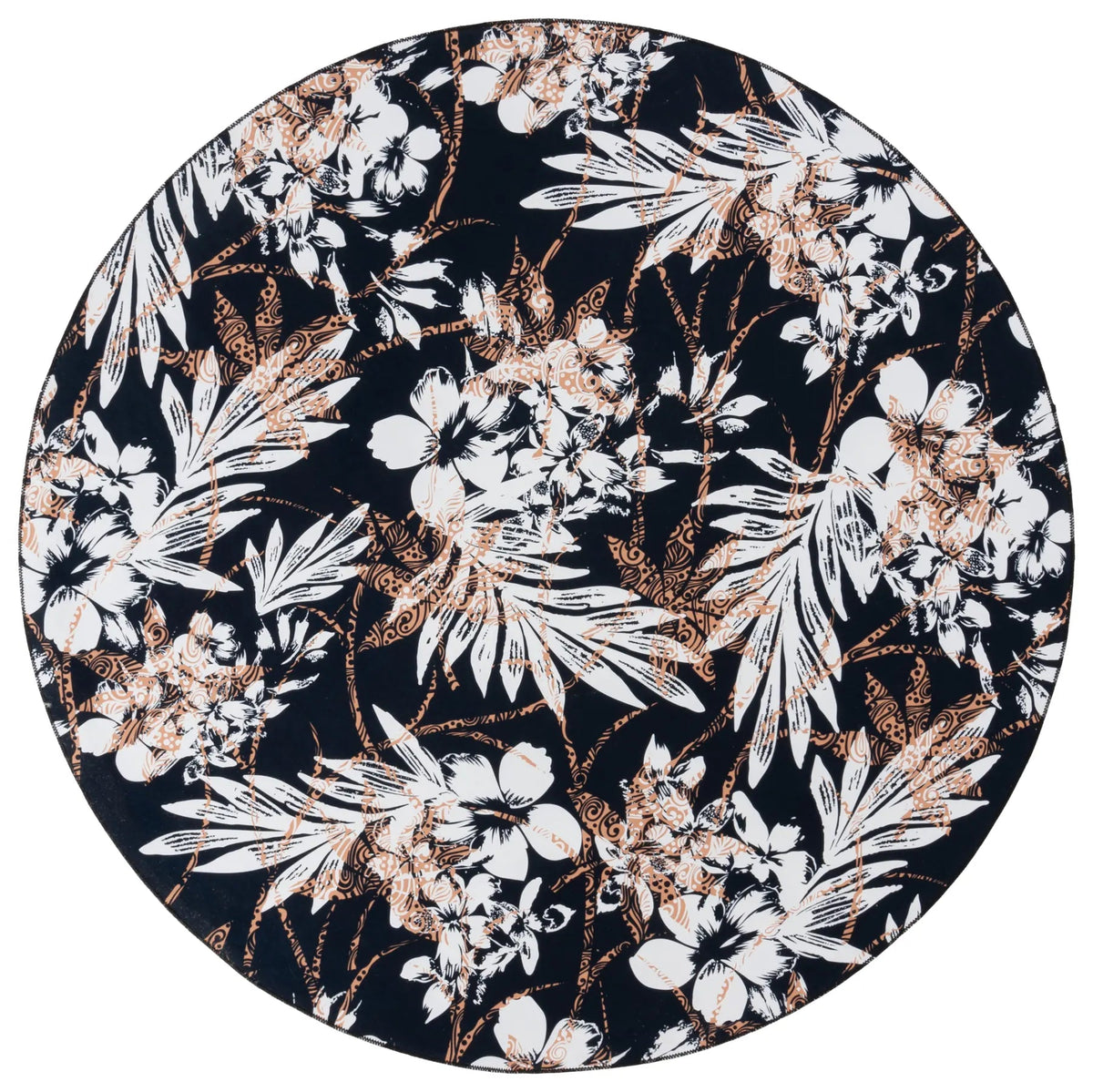 Safavieh Malibu 6'-0" x 6'-0" Rug in Black / Brown