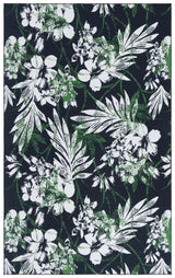 Safavieh Malibu 4'-0" x 6'-0" Rug in Black / Green