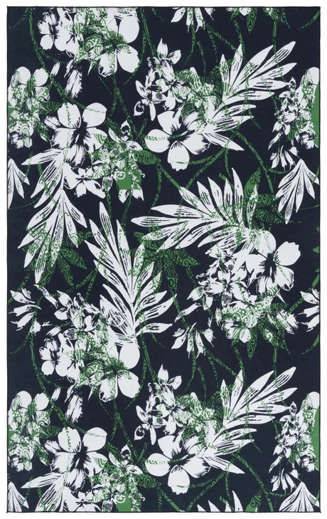 Safavieh Malibu 4'-0" x 6'-0" Rug in Black / Green