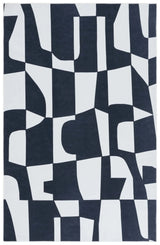 Safavieh Malibu 4'-0" x 6'-0" Rug in Ivory / Black