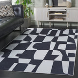 Safavieh Malibu 4'-0" x 6'-0" Rug in Ivory / Black