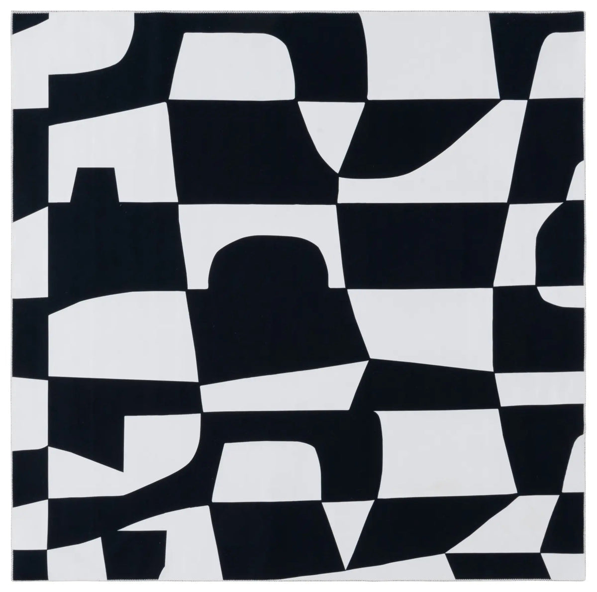 Safavieh Malibu 6'-0" x 6'-0" Rug in Ivory / Black