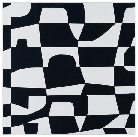 Safavieh Malibu 6'-0" x 6'-0" Rug in Ivory / Black