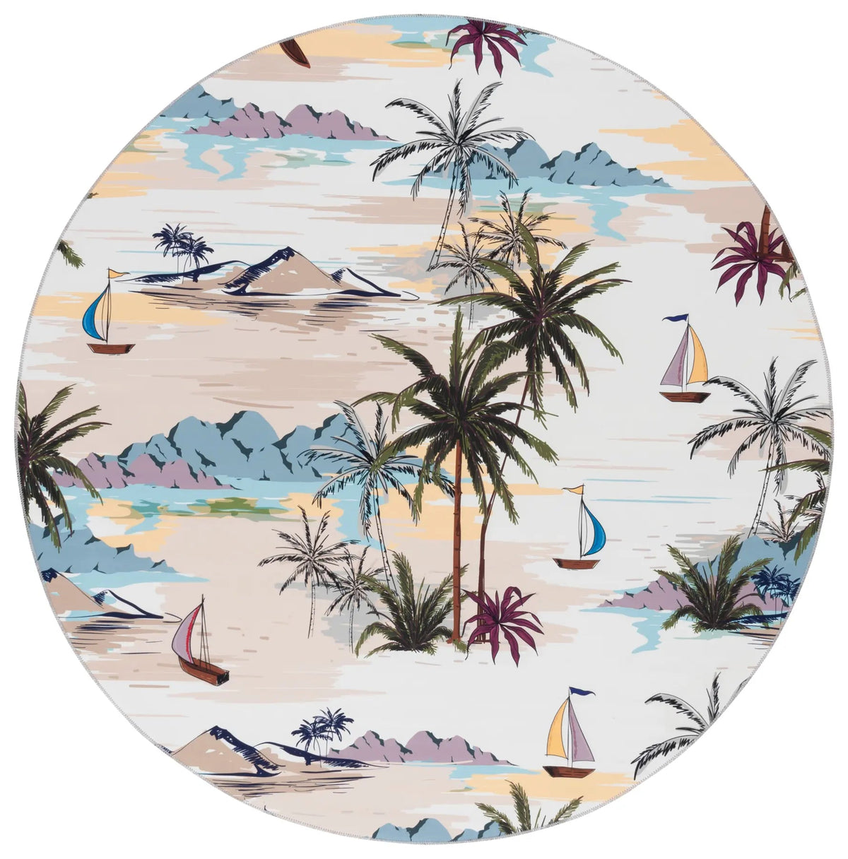 Safavieh Malibu 6'-0" x 6'-0" Rug in Ivory / Taupe